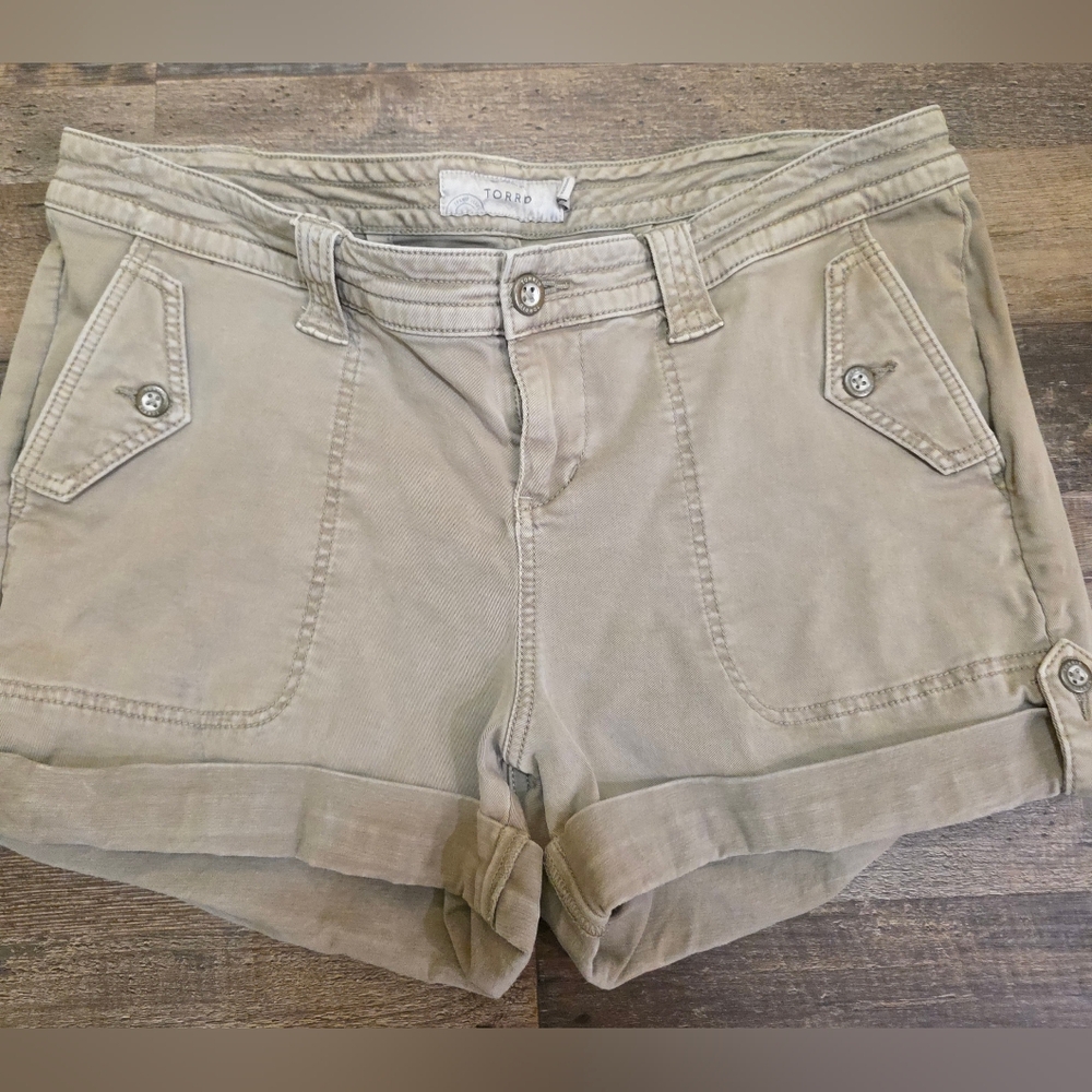 Torrid Khaki Cargo Shorts